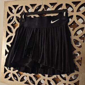 Nike Black Pleated Skirt with White Swoosh
